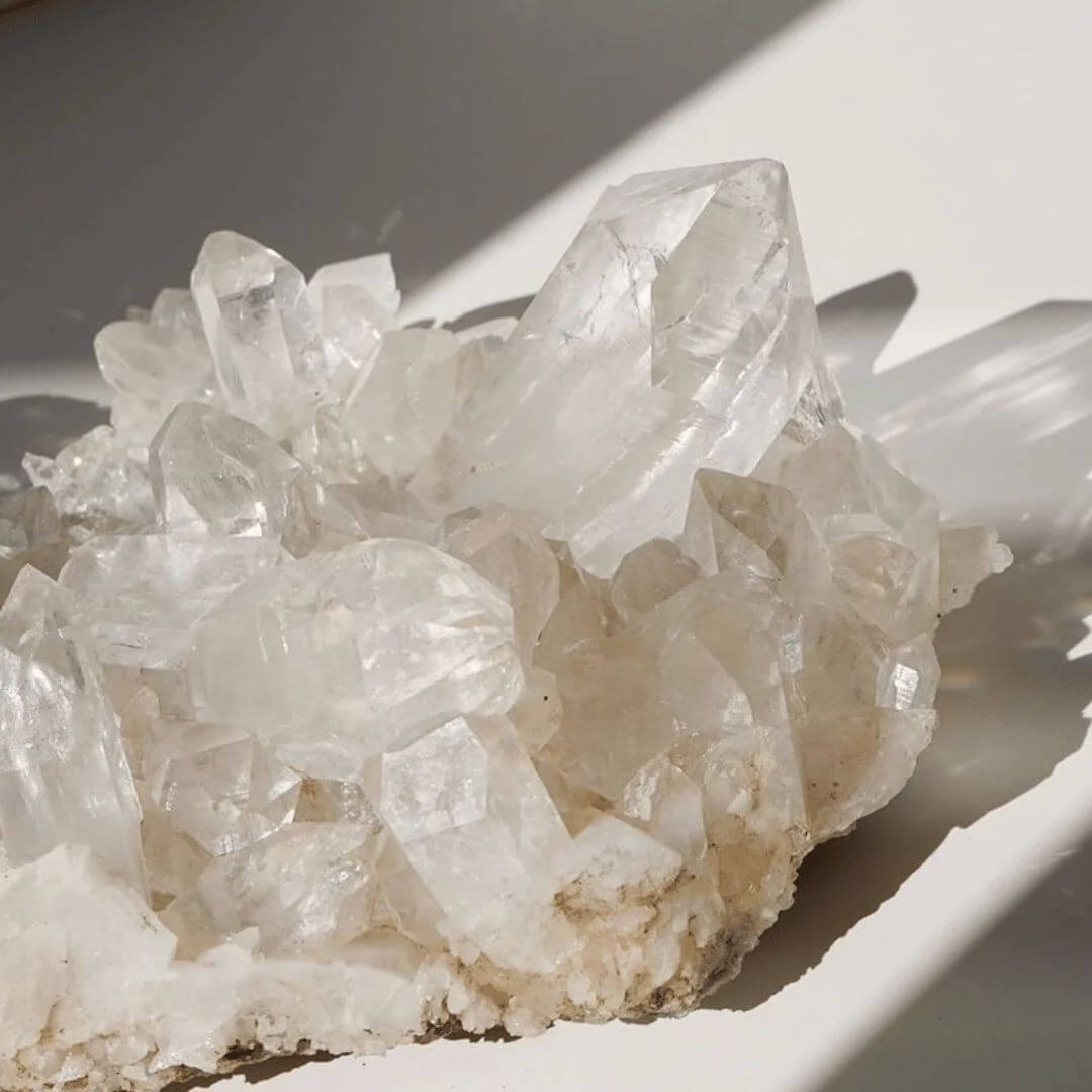 collectie edelstenen en mineralen