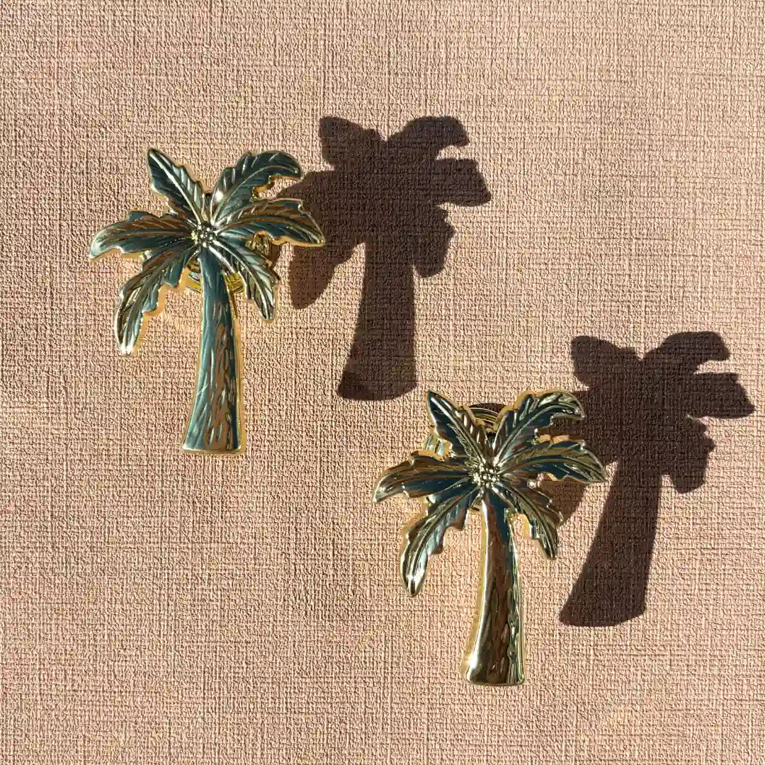 meubelknop palmboom goud